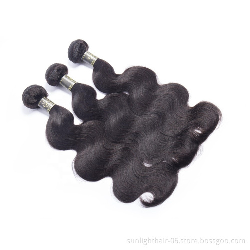 Sunlight Brazilian Body Wave Hair Bundles 9A Virgin Hair Extensions wholesale Remy Hair Weave